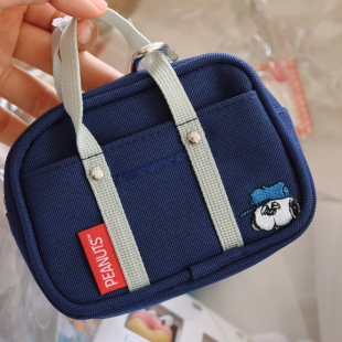 国内现货日本采购史努比奥拉夫刺绣mini收纳包挂件 耳机包 小物