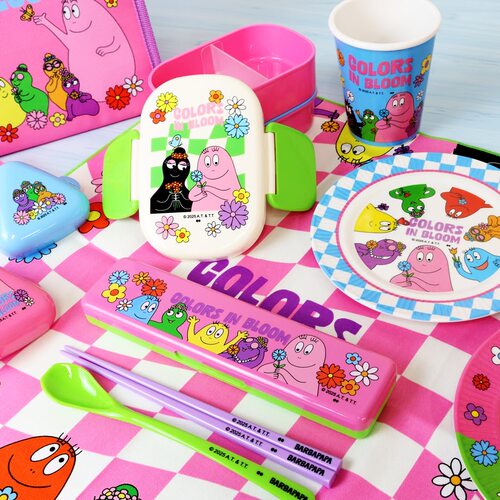 特价现货仅此一批日本采购巴巴爸爸barbapapa多巴胺彩色花园餐具