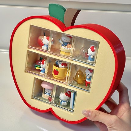 三丽鸥HelloKitty大苹果工坊系列微盒凯蒂猫盲盒摆件女生礼物可爱