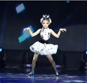 女童演出服学猫叫可爱风幼儿舞蹈