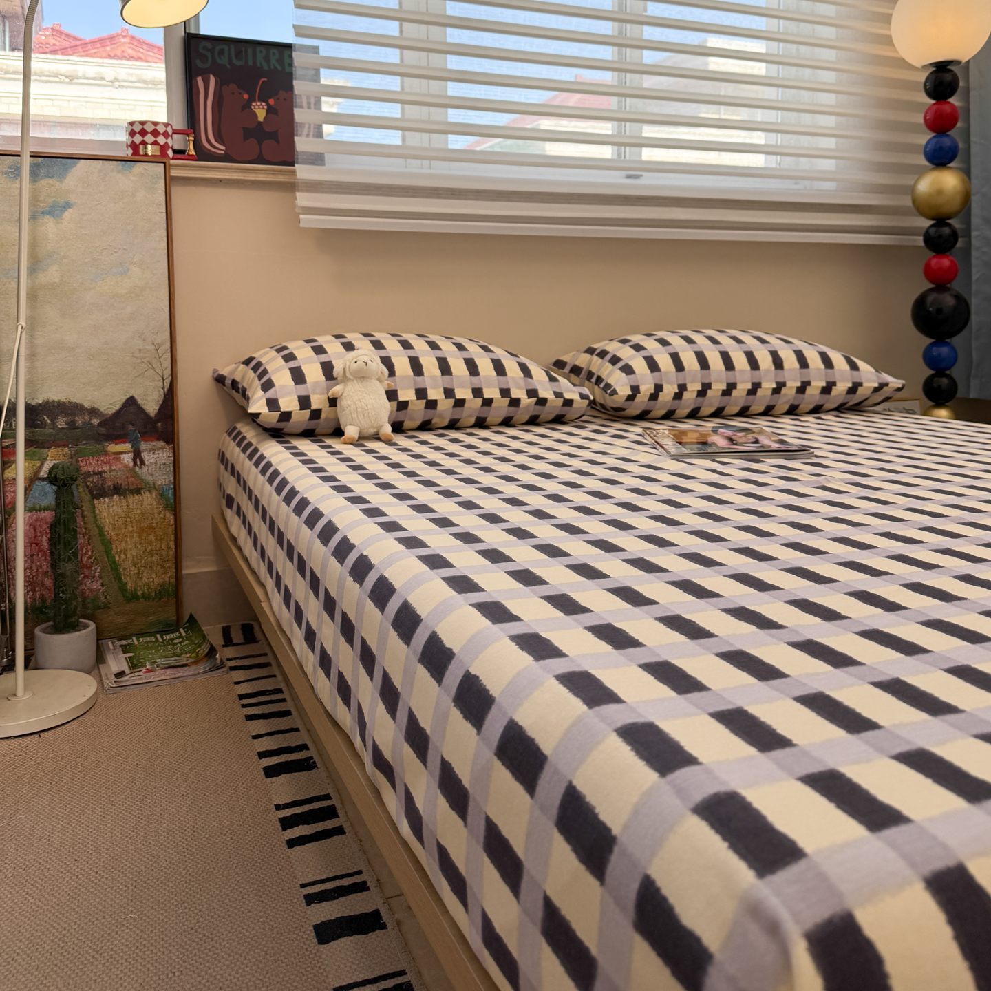 ins简约纯棉磨毛床单单件秋冬季加厚100全棉单人被单宿舍床笠床品