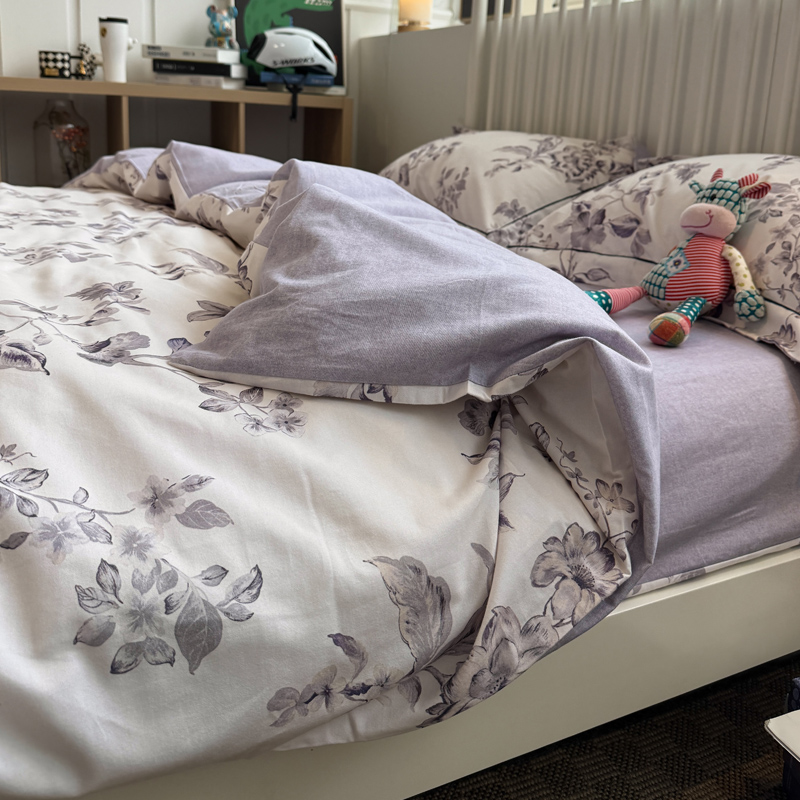 秋冬季全棉加厚保暖磨毛印花床上四件套纯棉床单被套床品2025新款