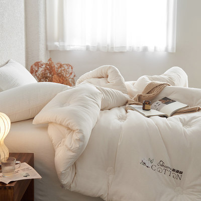 A类新疆棉花被纯棉全棉被芯春秋加厚保暖冬季被子双人家用学生1.5