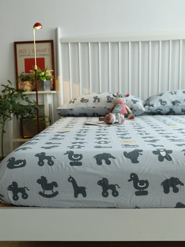 臣汐合格品纯棉双层纱柔软床笠