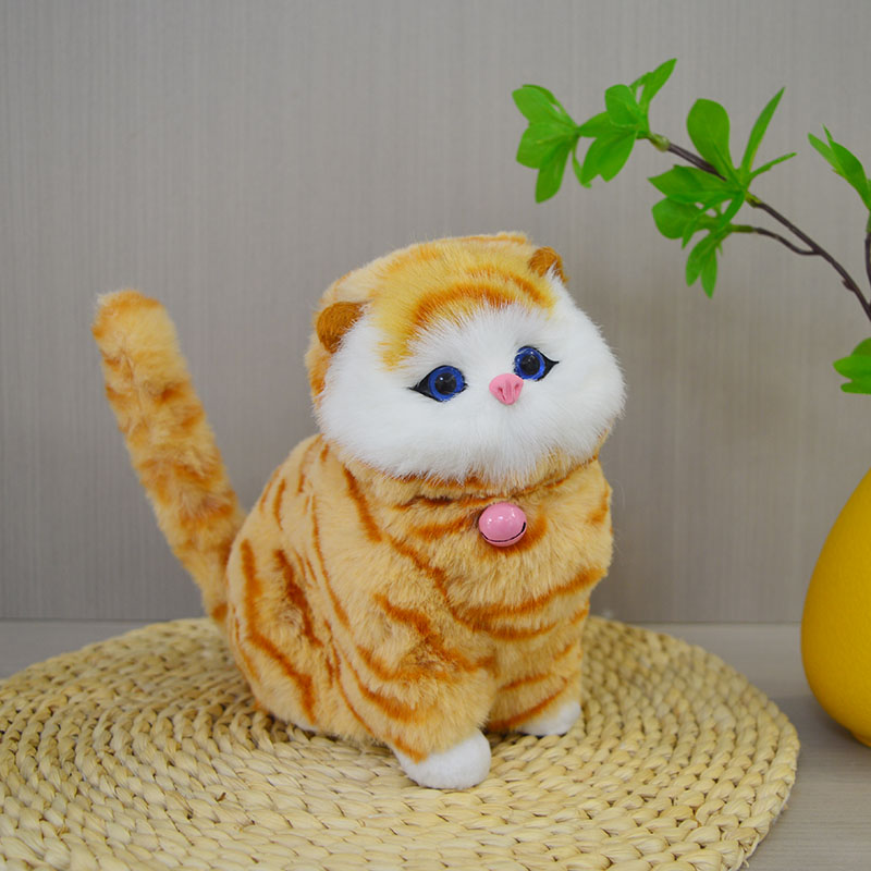 猫咪兔毛仿毛会叫仿真动物玩具
