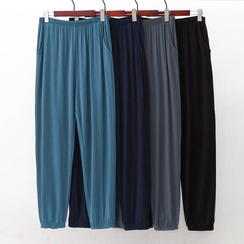 秋季薄款男士家居裤宽松大