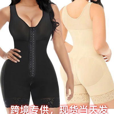 欧美大码全身强压连体衣提臀束