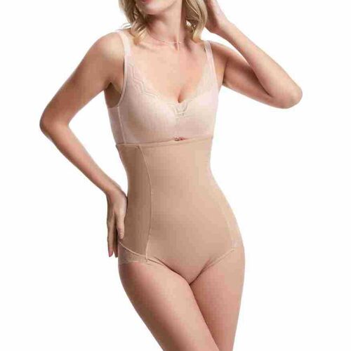 欧美氨纶三角塑身衣高腰显收腹裤