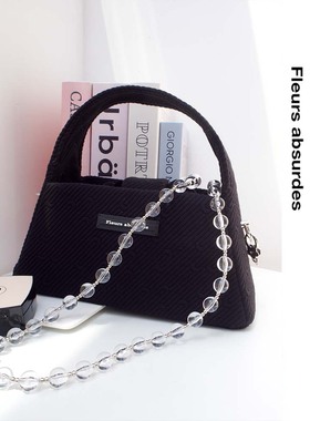 Fleurs absurdes原创设计时尚百搭休闲方形大容量手提斜挎托特包