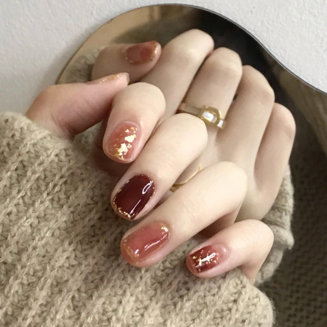 萤火虫手工指甲贴片秋冬显白氛围感美甲成品孕妇可穿戴式新娘甲片