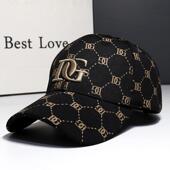 印花字母刺绣鸭舌帽子男士 新款 韩版 潮流百搭大头围棒球帽女显脸小