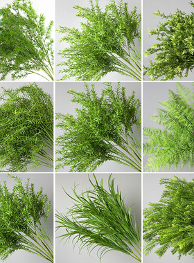 绿色仿真花装饰苹果叶花材户外花绿植美陈布置龟背叶仿真婚庆花艺