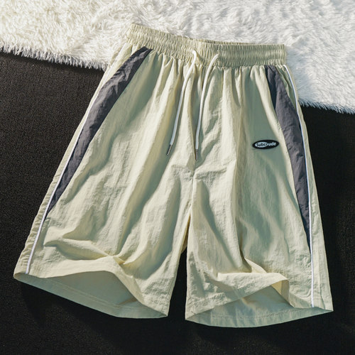 短裤男潮牌宽松阔腿运动五分裤子