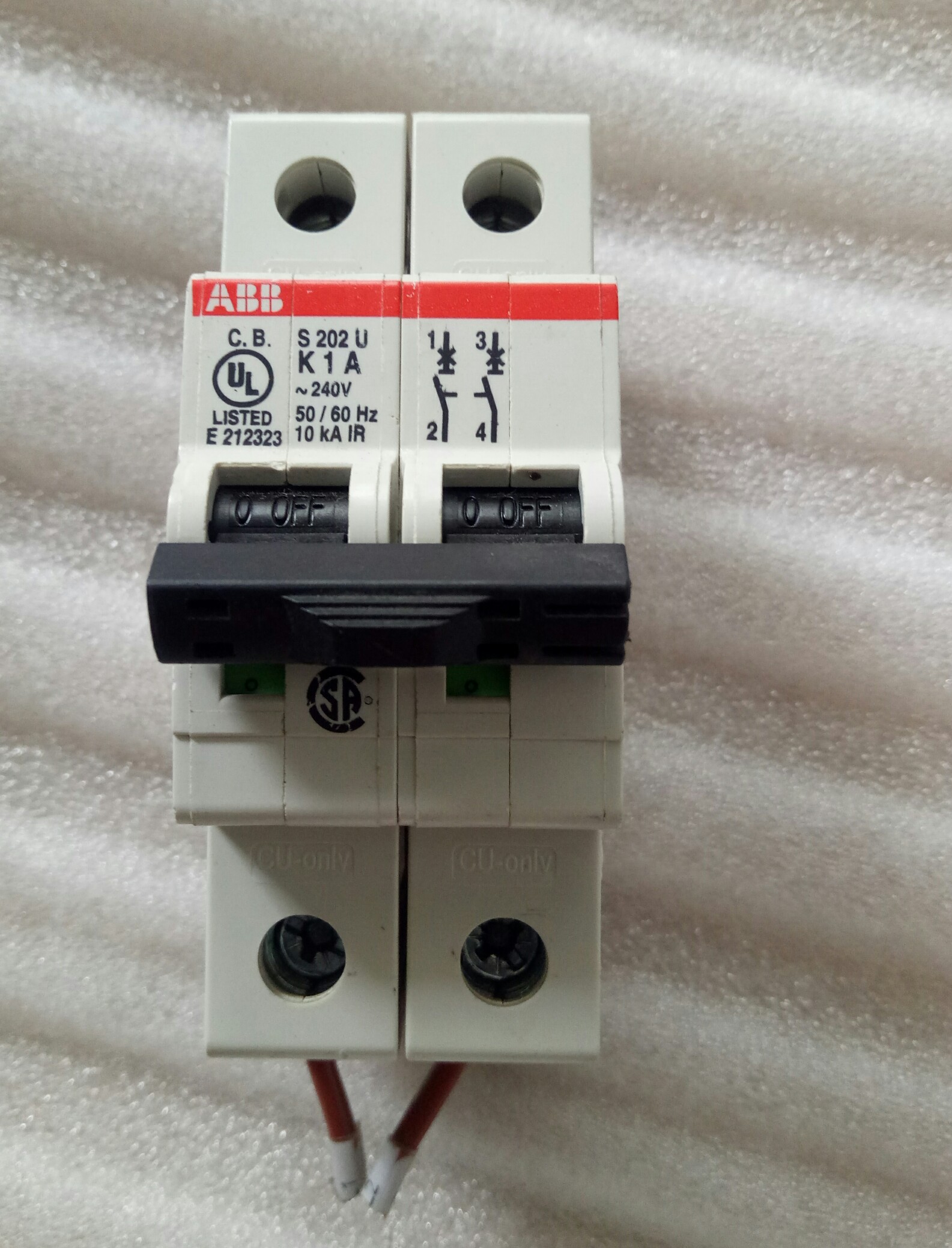 原装拆机 S202U K1A 断路器空气开关 ABB 2P K1A
