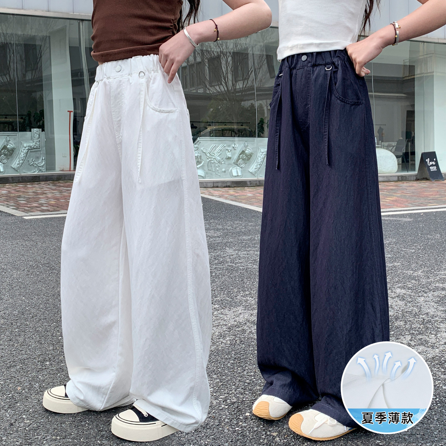 女童山本裤子夏季2026新款中大童速干休闲长裤夏装儿童冰丝防蚊裤