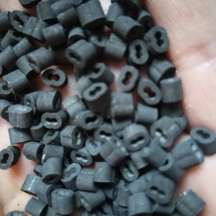 黑色铝扣 铝套 不反光无光铝扣  8字扣 8字环  卡扣 卡环双孔扣