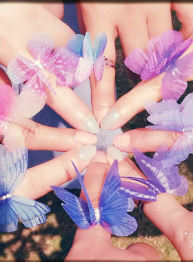 成人儿童戒指古风轻盈立体薄纱