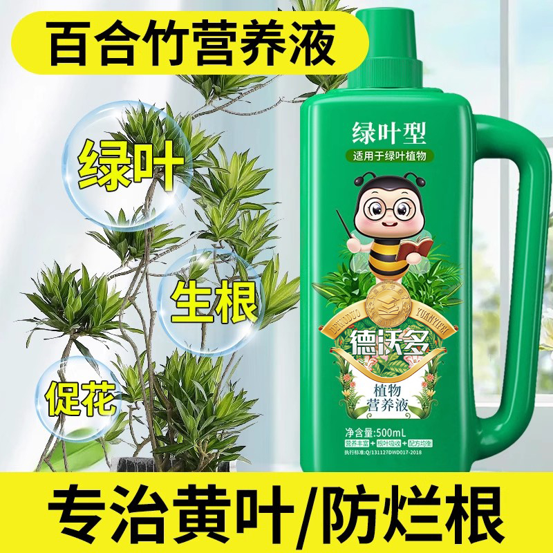 百合竹肥料专用肥营养液治黄叶子