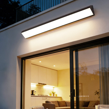 户外壁灯led阳光房长条超亮露台门头灯防水庭院阳台室外照明墙灯