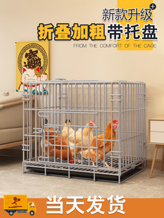 鸡笼家用小号大号特大号自动清粪鸭子鹅家禽折叠养殖笼鸡舍鸡笼子