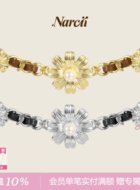 NARCII璀璨花冠项链女小众原创轻奢非洲菊菊锁骨choker生日礼物