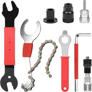 山地车一体中轴飞轮固定扳手尾勾扳手三合一自行车维护工具套装