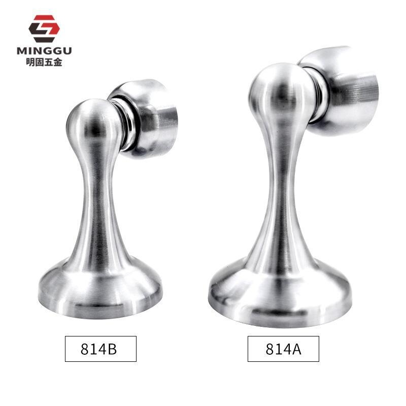 厂家强磁门吸 一体成型缓冲卧室门碰 加厚包珠不锈钢门吸