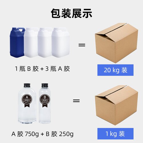 高硬度高透明耐黄环氧树脂AB胶水 专用河流桌水晶滴胶