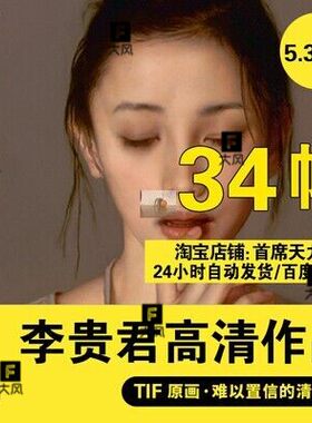 李贵君油画高清电子图片作品集 写实清纯女孩临摹喷绘装饰画素材