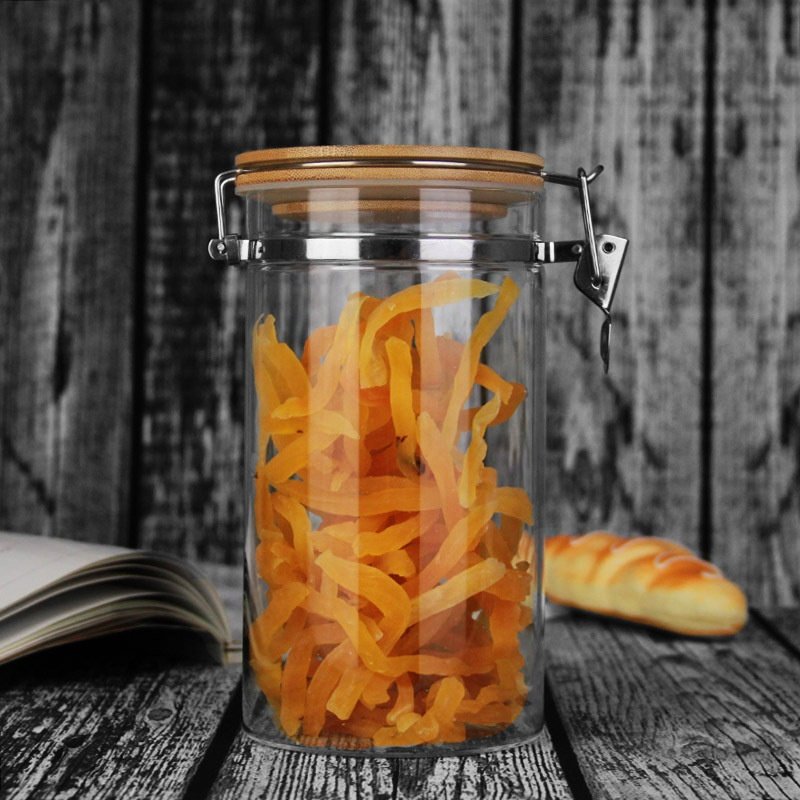 厂家高硼硅玻璃储物罐花茶玻璃瓶卡扣玻璃密封罐子玻璃储物容器,餐饮具,茶叶罐,淘宝优惠券,粉丝福利购,淘宝优惠卷