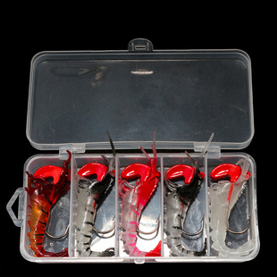 工厂多节软虾 路亚假饵 软饵海钓铅头虾 多节虾鲈鱼拖钓