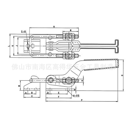 热卖快速夹具门闩式夹钳GH40323 431 40341箱包扣工业搭扣 锁扣