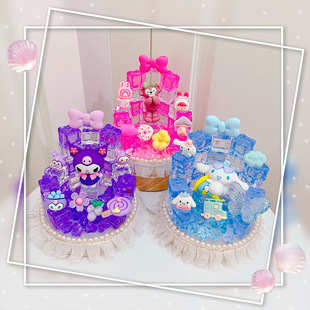 手工儿童diy冰块城堡小夜灯材料包制作创意礼物酒瓶卧室发光摆件