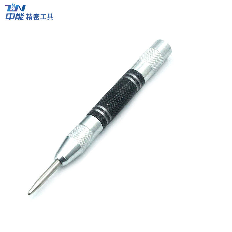 高硬度金属不锈钢定位冲 木工冲150/155mm银黑色加强款自动中心冲图片
