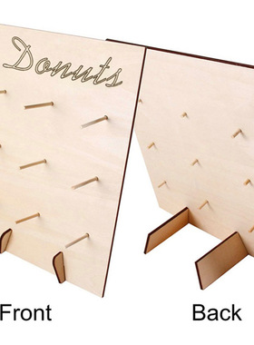 木制甜甜圈架婚礼用品摆件生日派对装饰小孩宝宝淋浴节家居工艺品