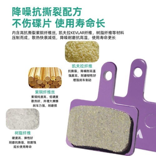 自行车碟刹来令片山地折叠电动车通用BB57m355多金属碟刹刹车片