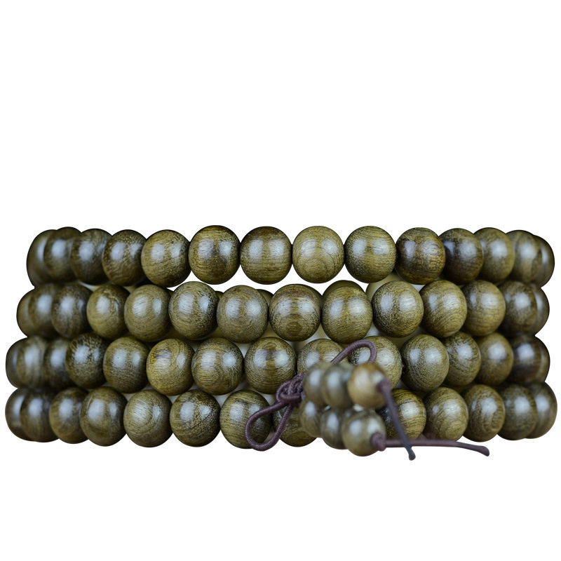 四川乌木阴沉木手串108颗念珠金丝楠手链女 木质文玩饰品佛珠厂家