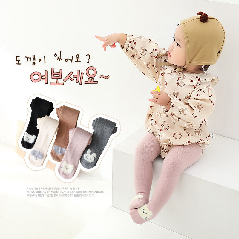 女童打底裤春季新款卡通儿童打底裤韩版宝宝连裤袜新生婴儿连裤袜