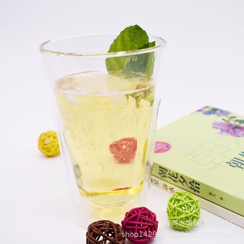 双层大小号啤酒杯加厚果汁牛奶杯玻璃杯功夫茶杯,餐饮具,整套茶具,淘宝优惠券,粉丝福利购,淘宝优惠卷