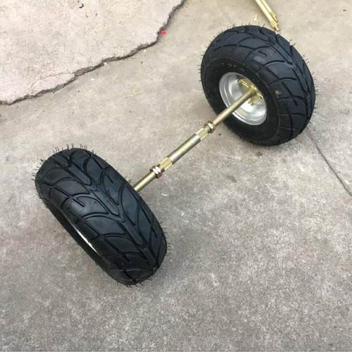 自制改装配件后轴7寸四轮摩托车