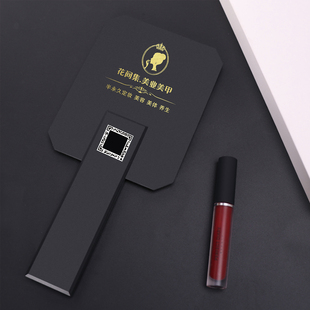 私人定制高端手拿镜纹绣美容化妆手柄镜子logo订制定制镜子化妆镜
