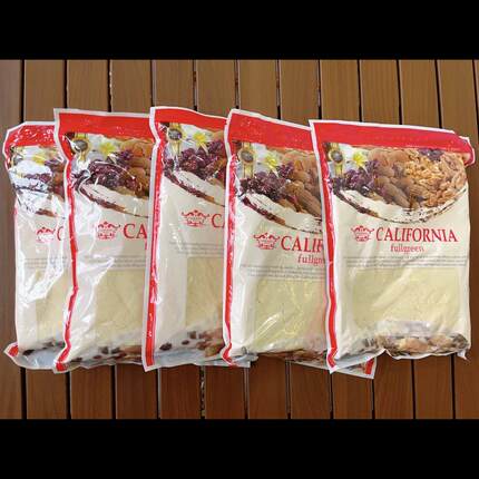 韩国原装杏仁粉CALIFORNIA烘焙原料马卡龙达克瓦兹粉1KG现货5个装