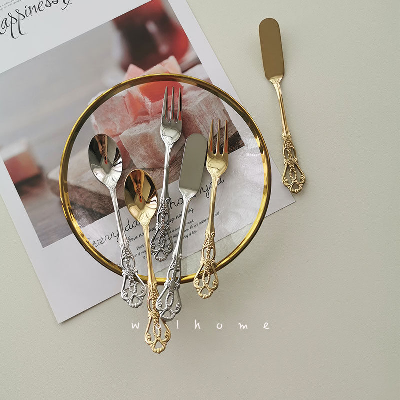 ins风宫廷糕点下午茶奶油刀叉勺