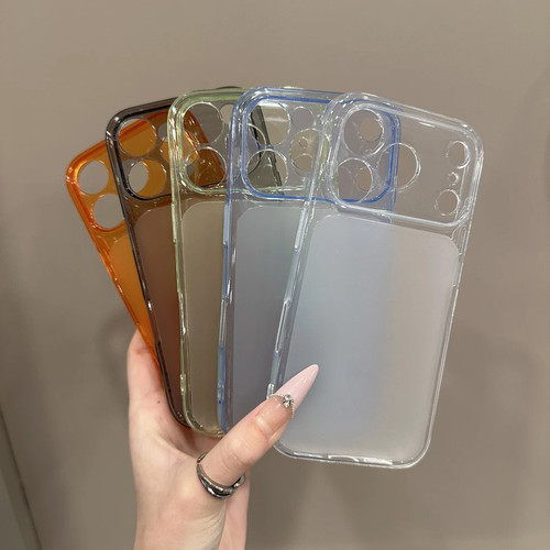 秒变17透明壳适用苹果17/16promax简约高级感手机壳iPhone17/16promax超薄新款15/14/13promax个性男女保护套