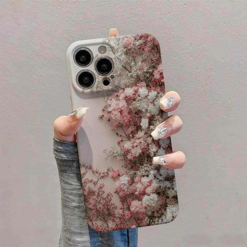 满屏繁花适用苹果17promax菲林手机壳iPhone16max小众创意15/14/13pro全包防摔vivo华为P70小米17oppo保护套