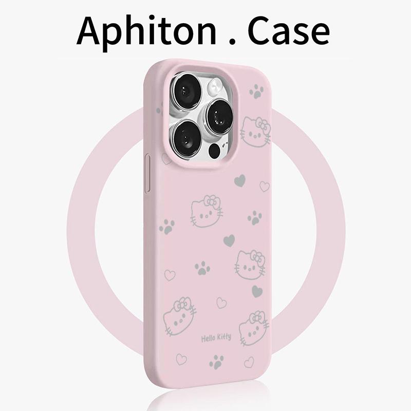 爱心爪子kt猫适用苹果17promax大孔手机壳iPhone16/15/14/13/12/11磨砂肤感AIR华为P70vivo小米17oppo女款套
