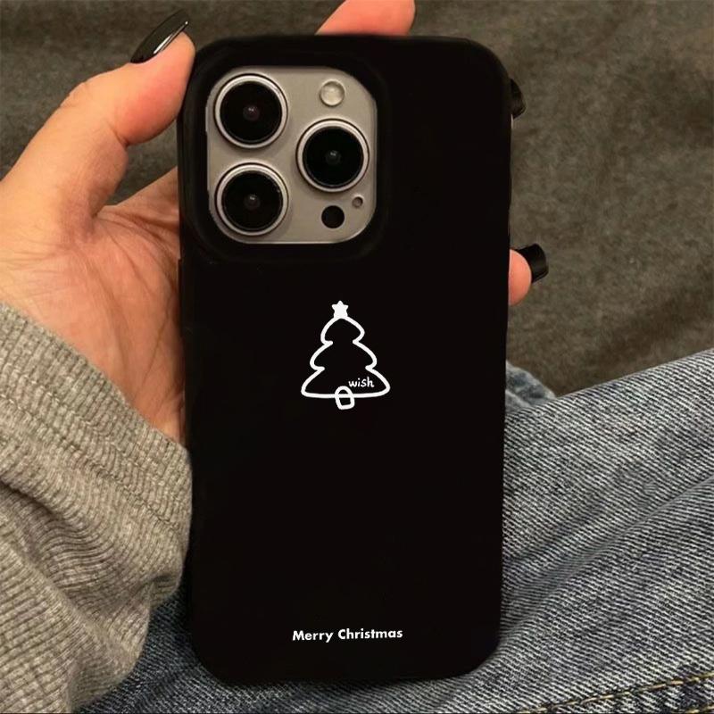 一棵圣诞树适用iPhone16pro苹果17promax果冻手机壳17plus小众14/13/12/11华为P70vivo小米17oppoAIR防摔保护