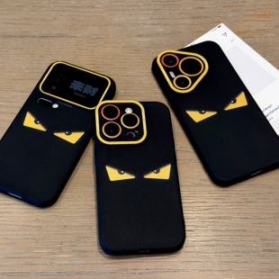 13pro卡通风vivo华为P70小米17oppo潮男 创意撞色奶凶表情适用苹果17promax磨砂天使眼手机壳iPhone16