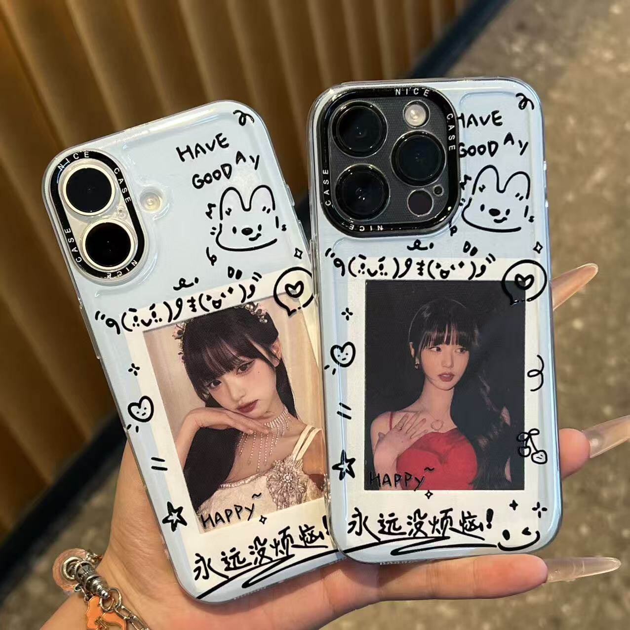 黑框永远没烦恼适用苹果17promax太空手机壳iPhone16/14/13pro全包透明AIR华为P70vivo小米15oppo防摔软壳潮