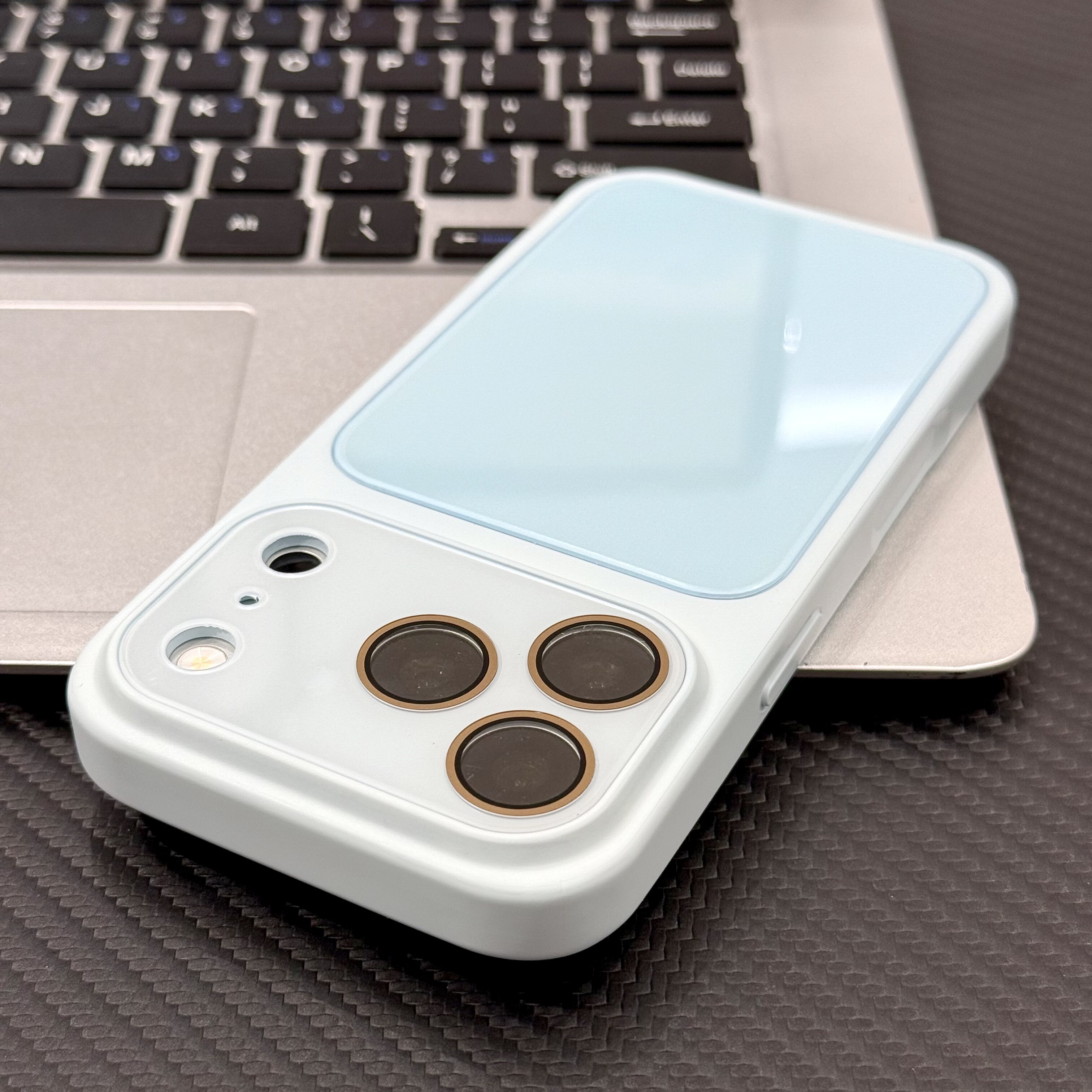 浅蓝色肤感水晶秒变18适用苹果16/17promax手机壳适用iPhone15pro/14/13全包镜头膜12/11网红个性17AIR保护套
